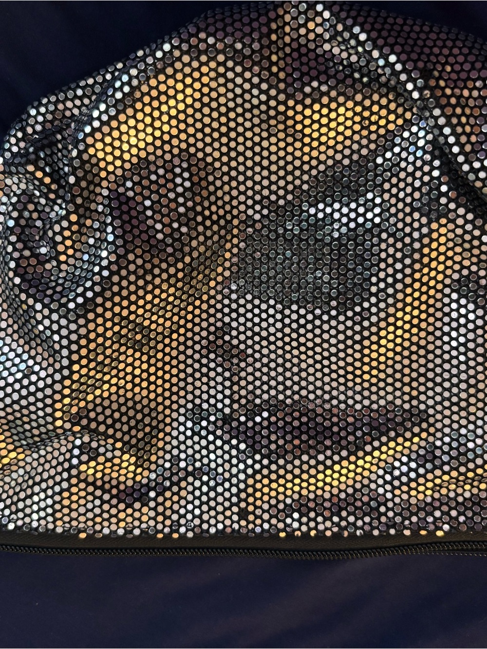 Kent Stetson designer sequined bag with chain. Wear over the shoulder or   wrist
